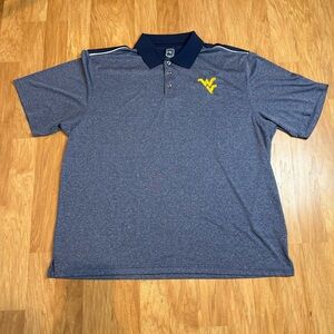 West Virginia Mountaineers Logo Proedge Performance Polo EUC Men’s Sz 2XL